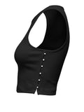 Only Top Donna 15325019 Black Pearl Emb. Sideseam - Nero