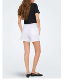 Only Shorts Jeans Donna 15340706 White Denim - Bianco