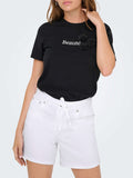 Only Shorts Jeans Donna 15340706 White Denim - Bianco