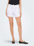 Only Shorts Jeans Donna 15340706 White Denim - Bianco