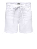 Only Shorts Jeans Donna 15340706 White Denim - Bianco