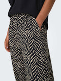 Only Pantalone Palazzo Donna 15341492 Black Katty Animal - Nero