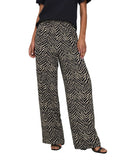 Only Pantalone Palazzo Donna 15341492 Black Katty Animal - Nero