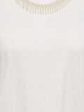 Only T-shirt Donna 15343568 Cloud Dancer Mother Of Pearl N - Bianco