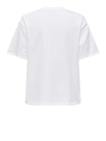 Only T-shirt Donna 15343769 Bright White Tassel Stone Hear - Bianco