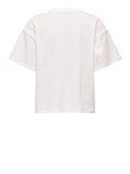 Only T-shirt Donna 15343834 Bright White Chest Pocket+silv - Bianco