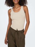 Only Canotta Donna 15345994 Peyote - Avorio