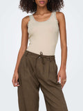 Only Canotta Donna 15345994 Peyote - Avorio