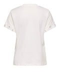 Only T-shirt Donna 15346733 Cloud Dancer White Pearls + si - Bianco