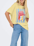 Only T-shirt Donna 15346761 Sunlight Single Can Sardine - Giallo