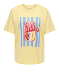 Only T-shirt Donna 15346761 Sunlight Single Can Sardine - Giallo