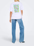 Only T-shirt Donna 15346761 Bright White Sardinas Frescas - Bianco