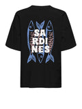Only T-shirt Donna 15346761 Black Sardine Frineds - Nero