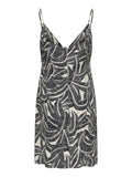 Only Vestito Mini Donna 15347862 Vaporous Gray 726 Hawaii Leave - Nero