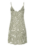 Only Vestito Mini Donna 15347862 Vaporous Gray 727 Hawaii Leave - Verde
