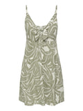 Only Vestito Mini Donna 15347862 Vaporous Gray 727 Hawaii Leave - Verde