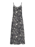 Only Vestito Longuette Donna 15347920 Vaporous Gray 726 Hawaii Leave - Nero
