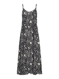 Only Vestito Longuette Donna 15347920 Vaporous Gray 726 Hawaii Leave - Nero