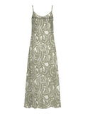 Only Vestito Longuette Donna 15347920 Vaporous Gray 727 Hawaii Leave - Verde