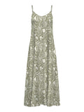 Only Vestito Longuette Donna 15347920 Vaporous Gray 727 Hawaii Leave - Verde