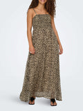 Only Vestito Longuette Donna 15352634 Animalier Leo - Maculato