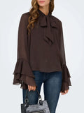 Only Blusa Peninna Donna 15367241 Coffee Bean - Marrone