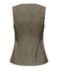 Only Gilet Donna 15367399 Stone Gray - Grigio