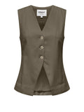 Only Gilet Donna 15367399 Stone Gray - Grigio