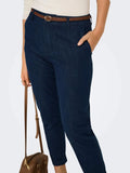 Only Pantalone Capri Pantalone Chino Alexa Donna 15367583 Sky Captain Melange - Blu