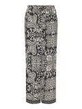 Only Pantalone Palazzo Donna 15367646 Black Ethnic Paisley - Nero