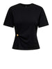 only t shirt elena donna 15368591 black gold emblem nero 166564234