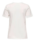 Only T-shirt Mickey Donna 15368895 Cloud Dancer Mickey In Love - Bianco