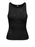 Only Top Donna 15368917 Black Mix Stone Chest - Nero