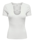 Only Top Donna 15369287 Cloud Dancer Rhinestone Bows ( - Bianco