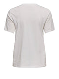 Only T-shirt Donna 15369945 Cloud Dancer Bear With Bags de - Bianco