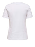 Only T-shirt Donna 15369992 Bright White Teddy Love Paris - Bianco