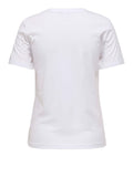 Only T-shirt Donna 15369992 Bright White Teddy Talk Less - Bianco