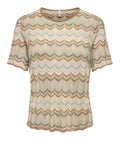 Only Maglia Donna 15369998 Foxtrot Jadeite/pale L/humus/g - Marrone