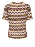 Only Maglia Donna 15369998 Foxtrot Grape W/cloud D/pale L - Marrone