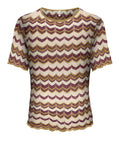 Only Maglia Donna 15369998 Foxtrot Grape W/cloud D/pale L - Marrone