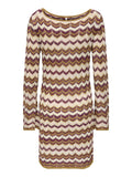 Only Vestito Mini Aster Donna 15370001 Foxtrot Grape W/cloud D/pale L - Marrone