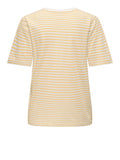 Only T-shirt Donna 15370117 Cloud Dancer Sunlight + Double - Giallo