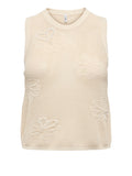 Only Top Donna 15370250 Birch Cloud Dancer Pearls - Avorio