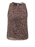 Only Top Donna 15371867 Chocolate Martini Leo Cow Drea - Marrone
