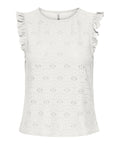 Only Top Donna 15371959 Cloud Dancer Jo Smilla - Bianco