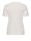Only T-shirt Donna 15371980 Cloud Dancer Pocket Embellishm - Bianco