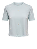 Only T-shirt Donna 15372088 Ballad Blue Shells - Celeste