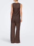 Only Pantalone Straight Donna 15372107 Shopping Bag - Marrone