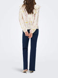 Only Blusa Donna 15372496 Cloud Dancer Garden Flower - Floreale