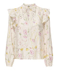 Only Blusa Donna 15372496 Cloud Dancer Garden Flower - Floreale